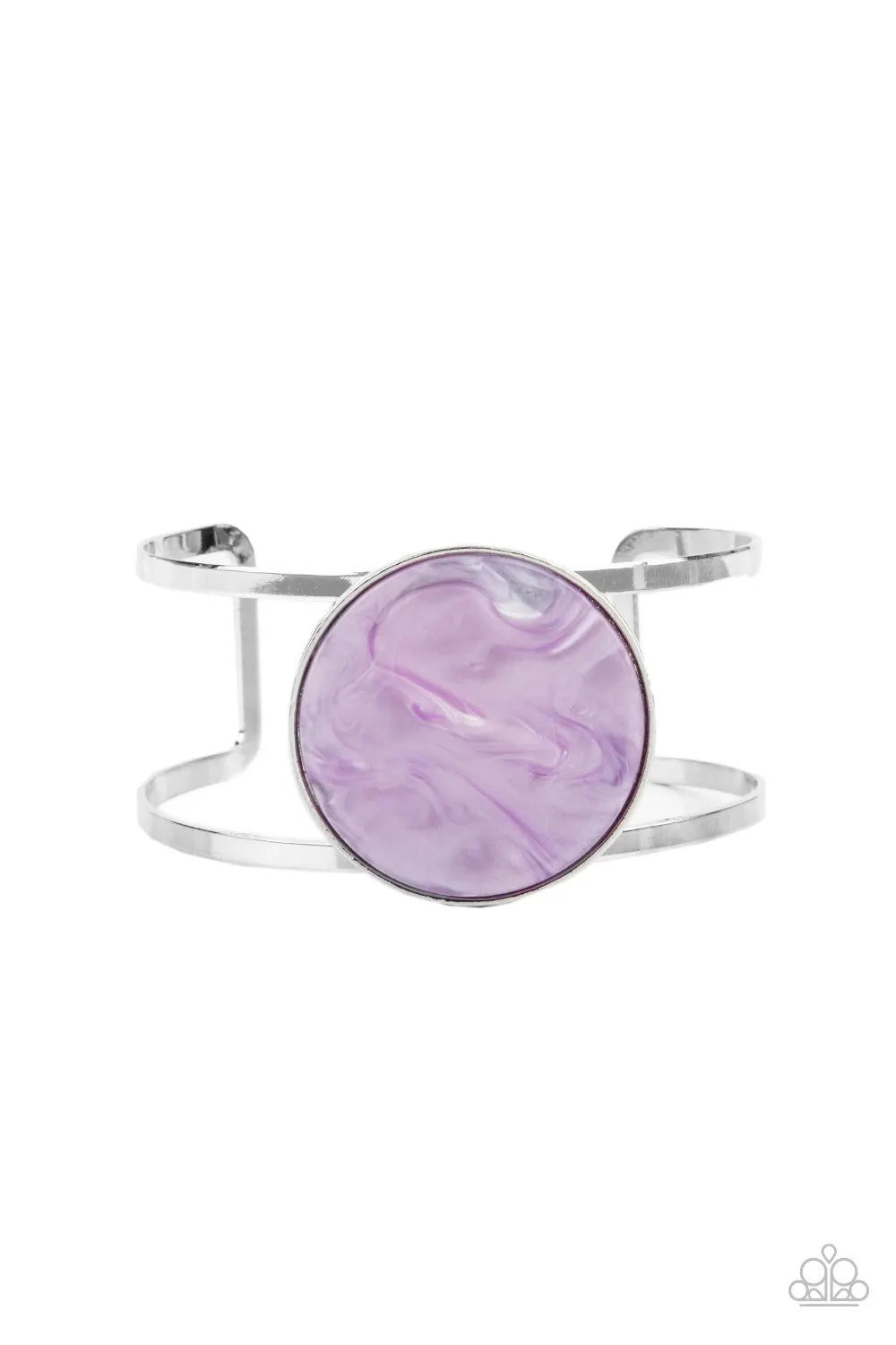 Colorful Cosmos - Purple cuff bracelet papa