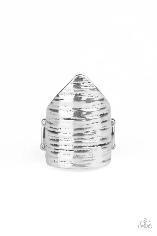 Make Your Mark band silver ring papa