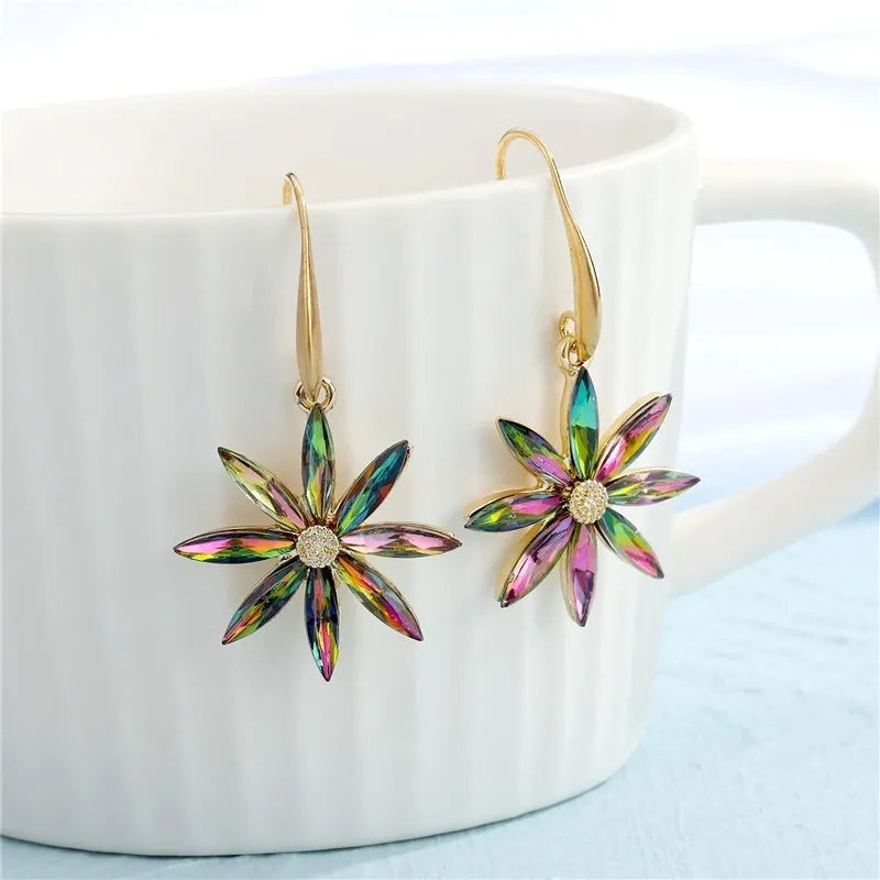 Sunflower oil gold Earrings 0675