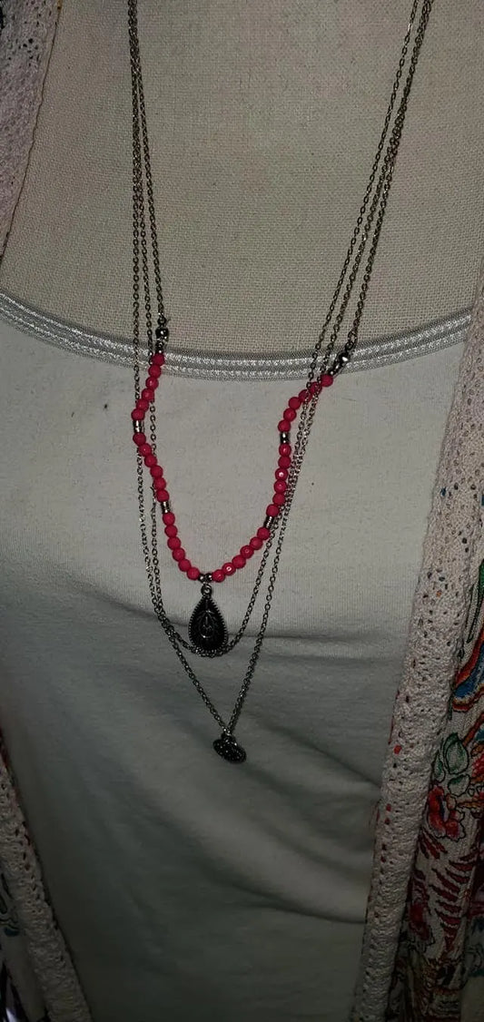 Mild Wild - Pink necklace layered papa