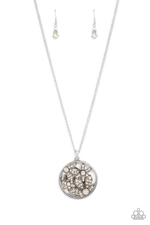Glade Glamour - Multi iridescent short necklace