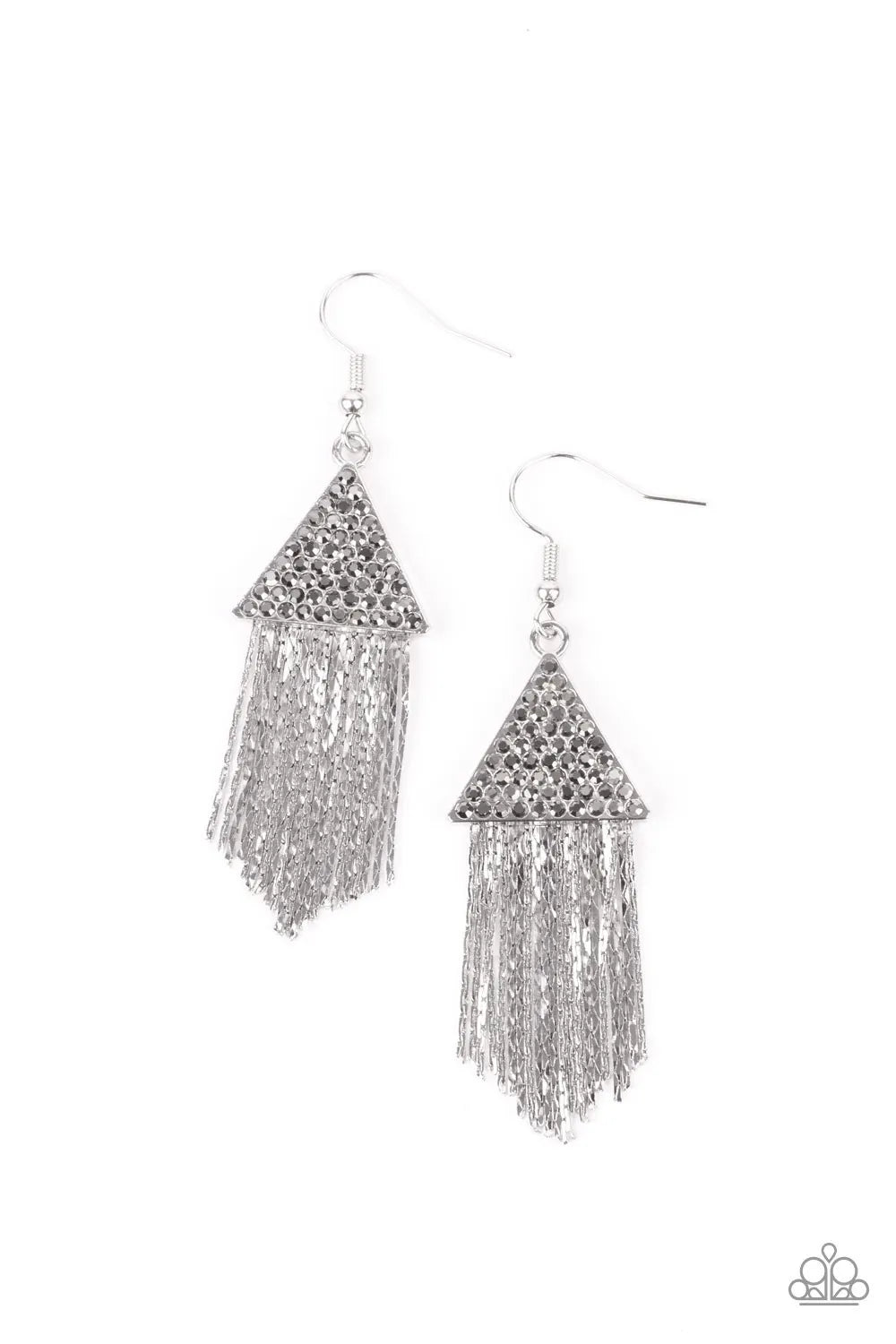 Pyramid SHEEN - Silver earrings