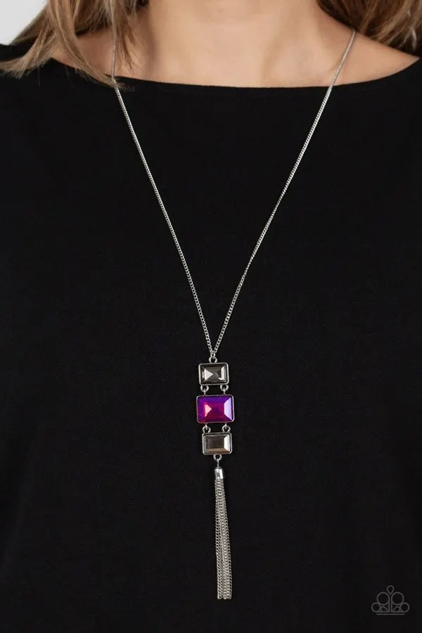 Uptown Totem - Pink short necklace