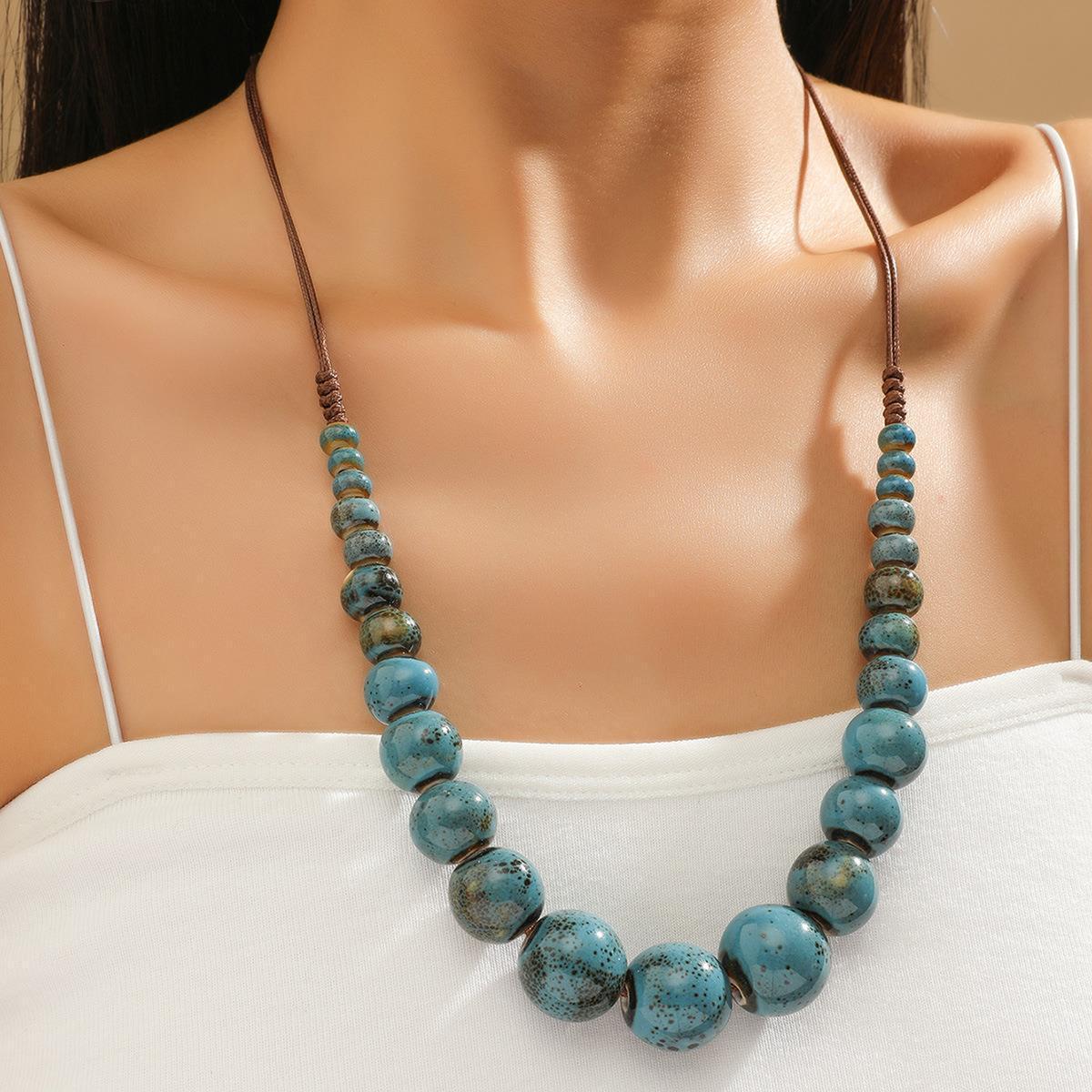 Ceramic long necklace 6235