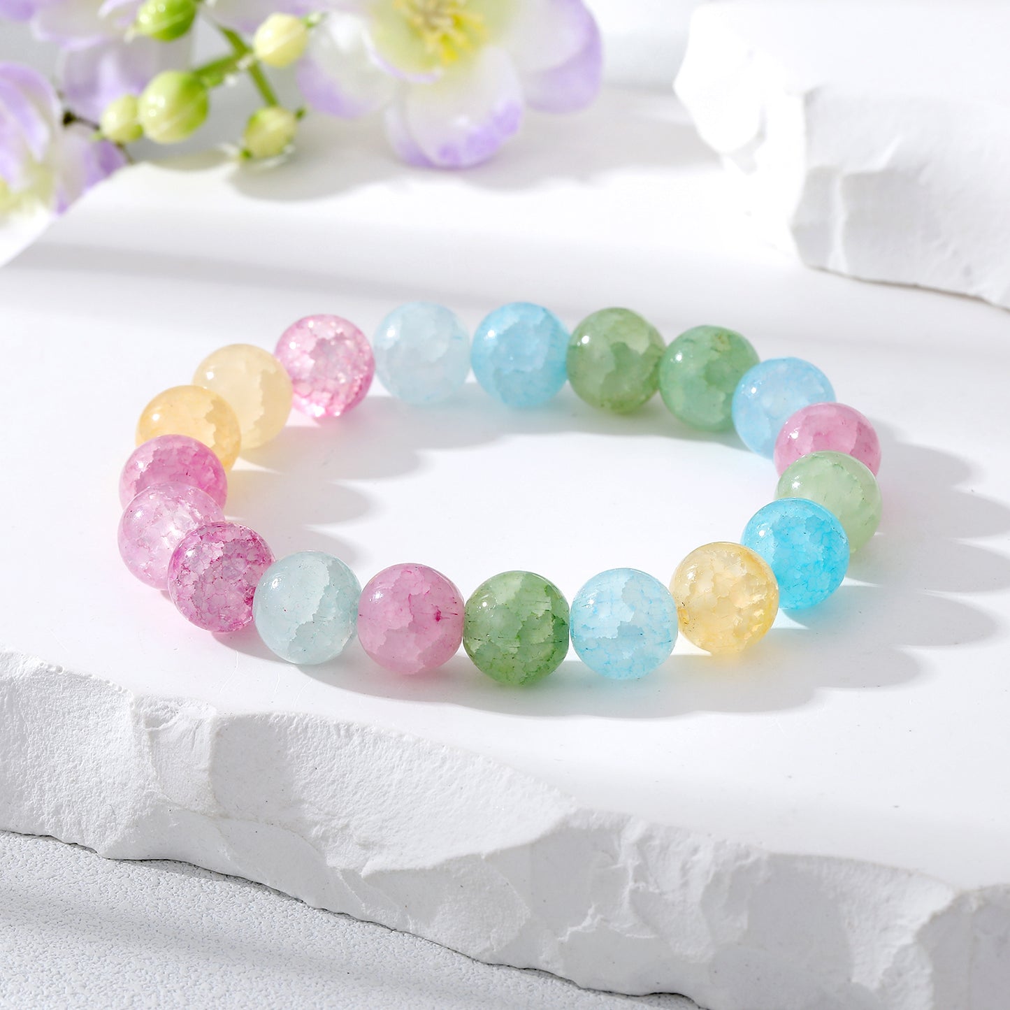 Glass pearl multiple bracelets 6281