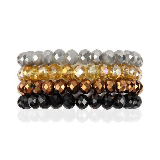 Fancy stack multiple bracelets 4698