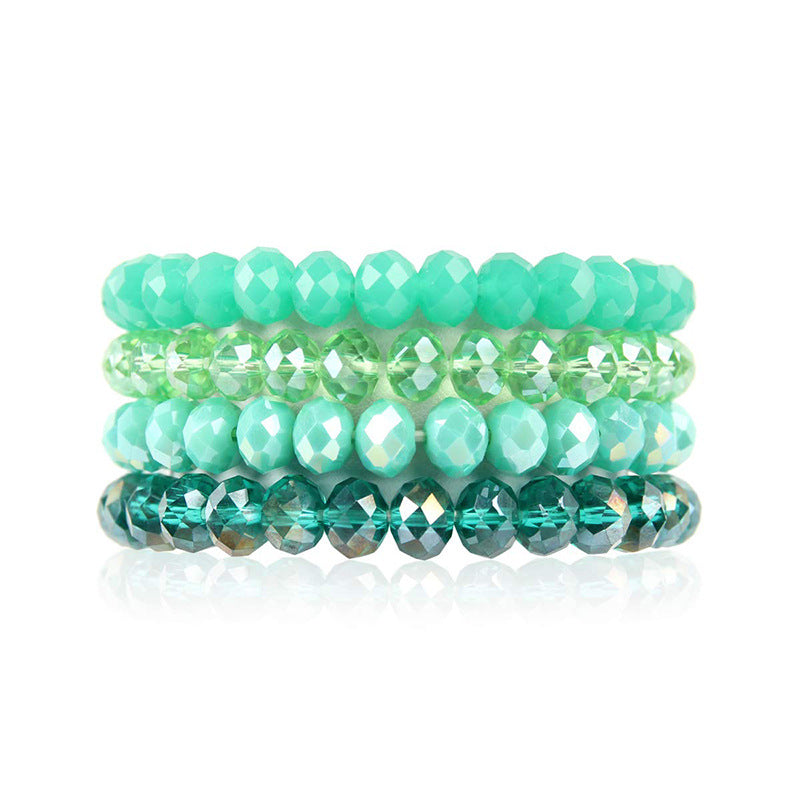 Fancy stack multiple bracelets 4698