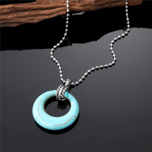 Turquois short blue necklace 3483