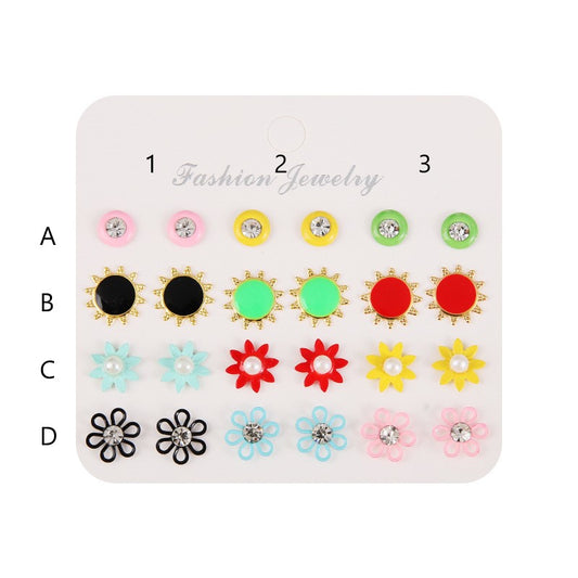 kids bright stud post earrings 9222