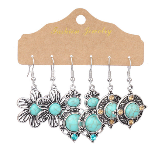 Turquoise blue earrings