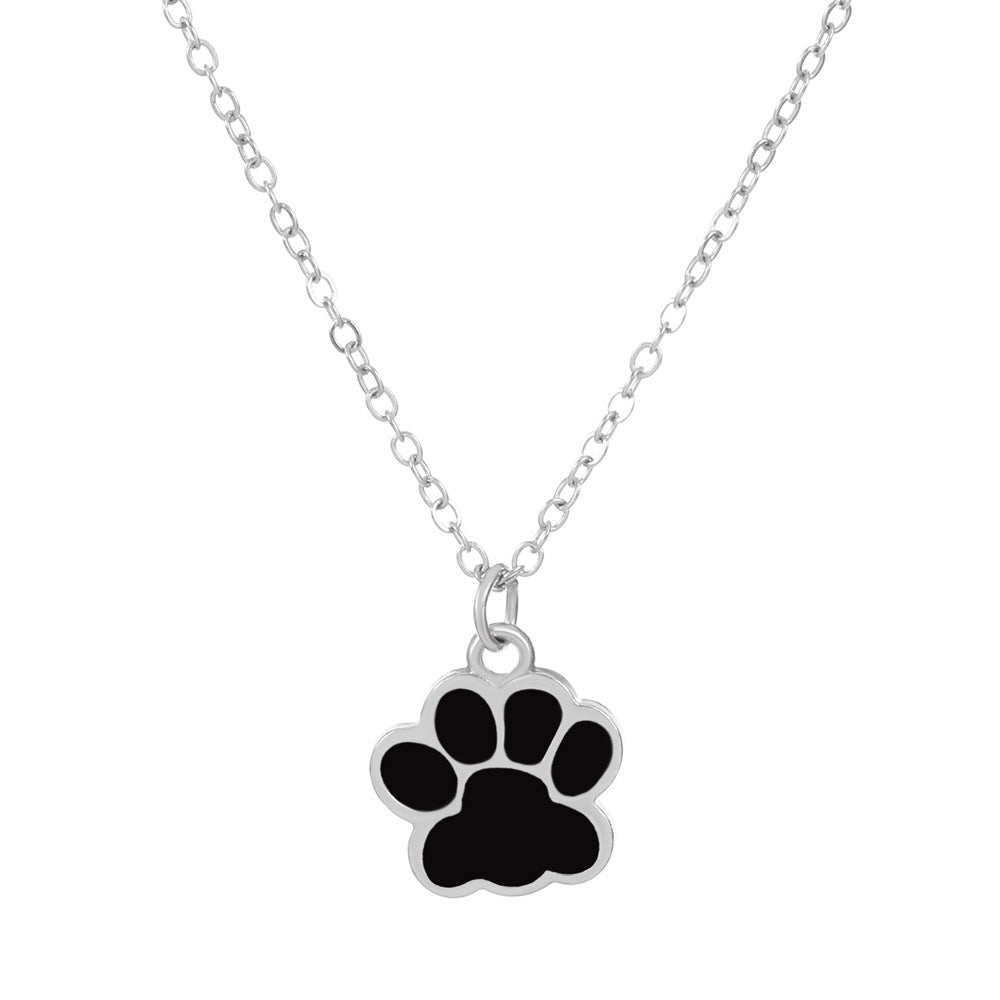 Pet lovers paw necklace