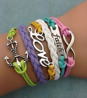 Believe in love bracelets 4648