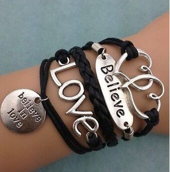 Believe in love bracelets 4648