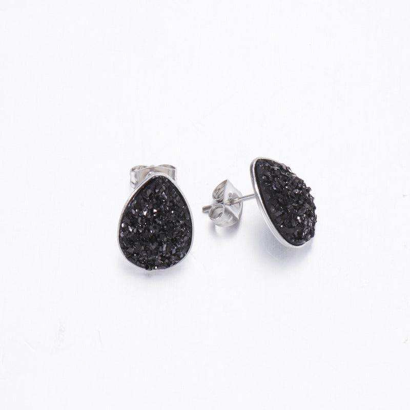 Teardrops icy stud post multiple earrings 4658