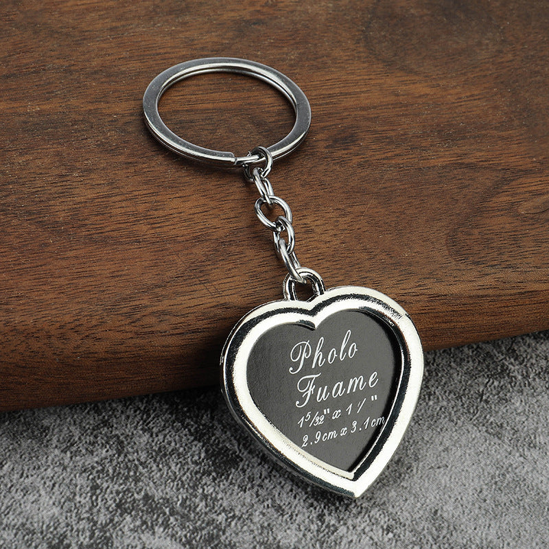 Memory photo keychain short necklace 4656