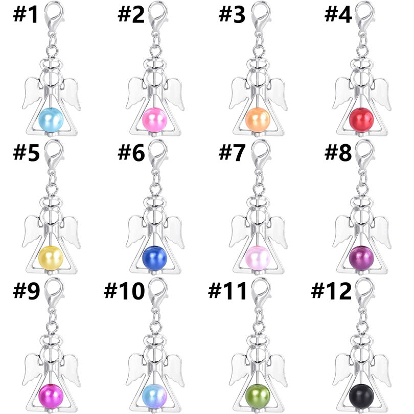 Angel multiple charms earrings7855