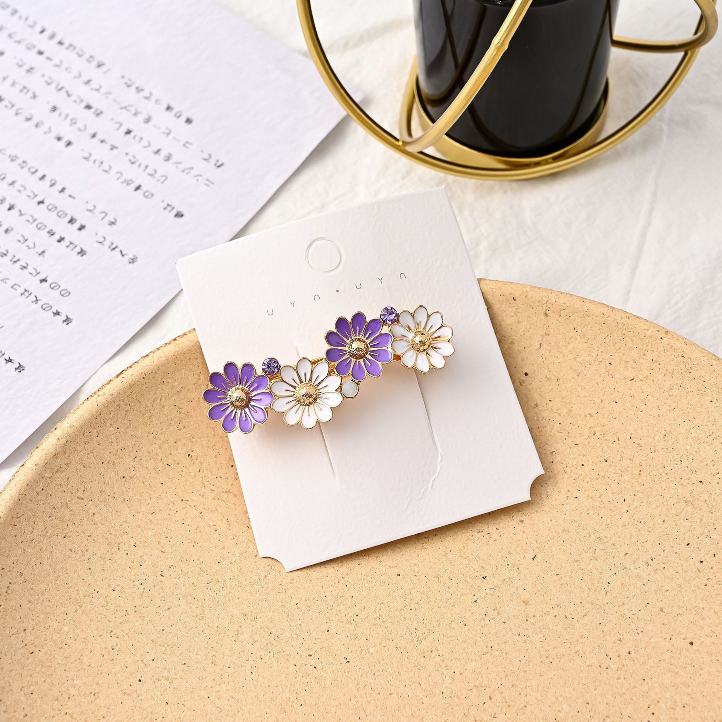 Fancy flower hair clip