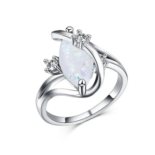 Oval opal rings 4683