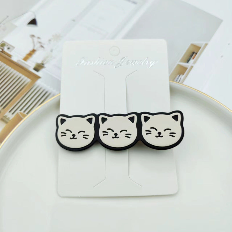 kitty hair clip 7818