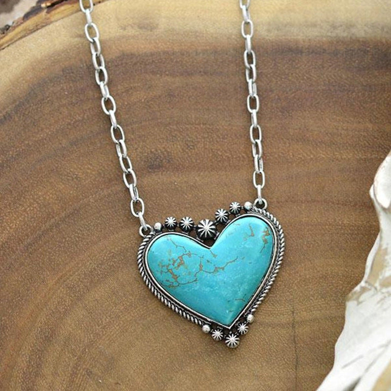 Stone heart blue set 7839