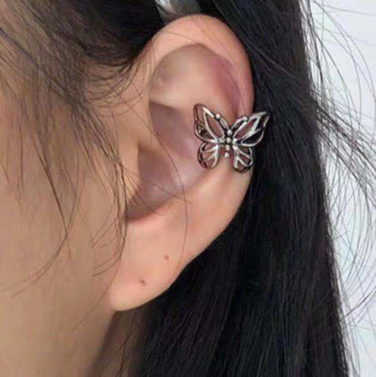 Butterfly cuff silver earring 7740