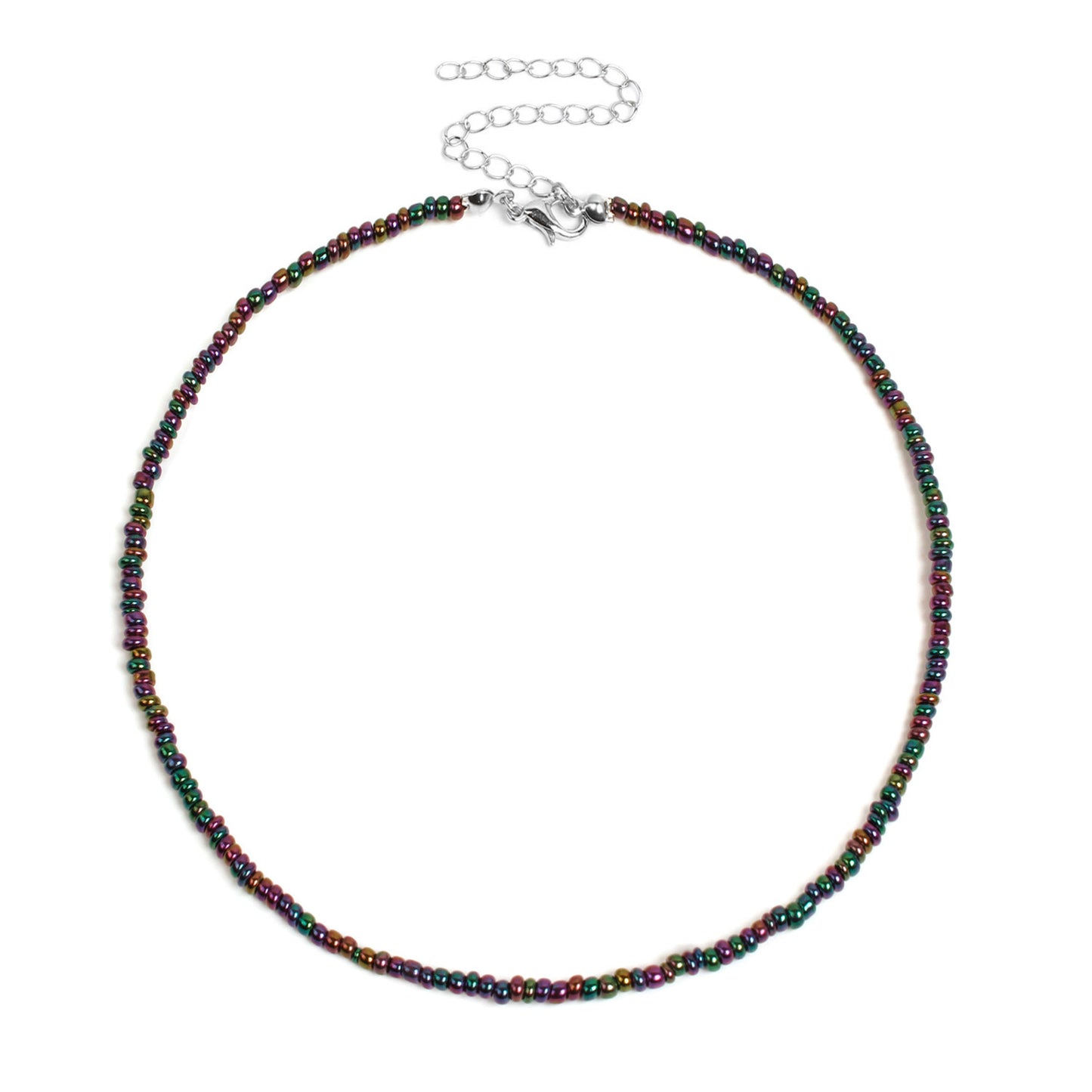 Seed beaded diy charm choker necklaces 7953