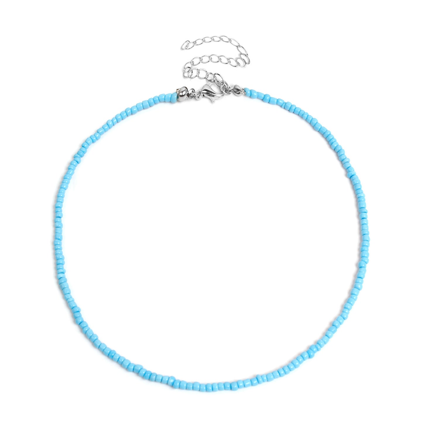 Seed beaded diy charm choker necklaces 7953