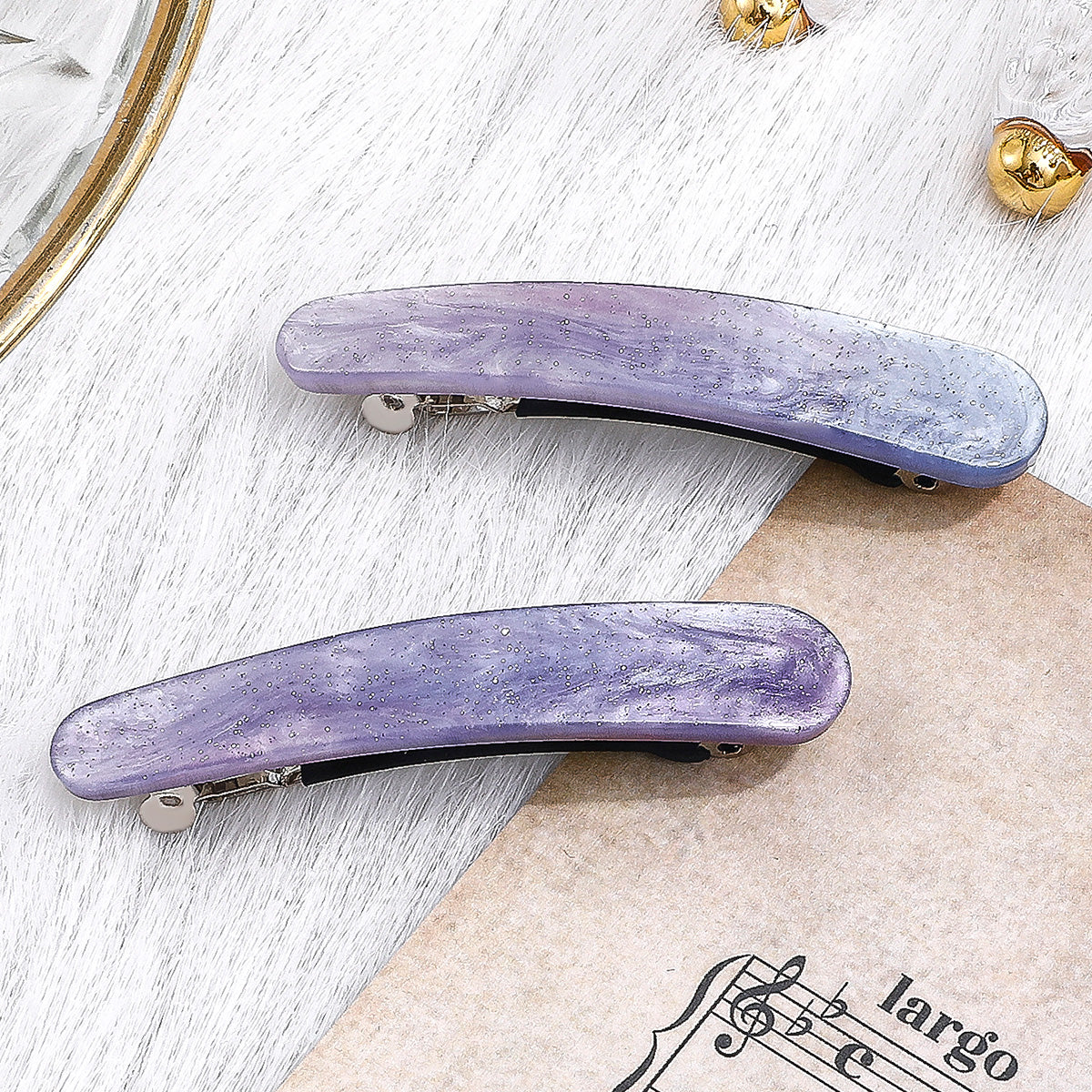 Pixie Purple hair clips 8605