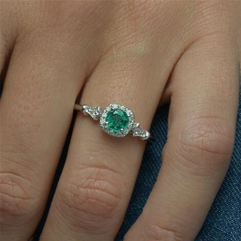 Green with Elegant ring band 7580