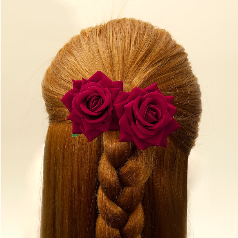 Blessed are the roses hair clips 9135