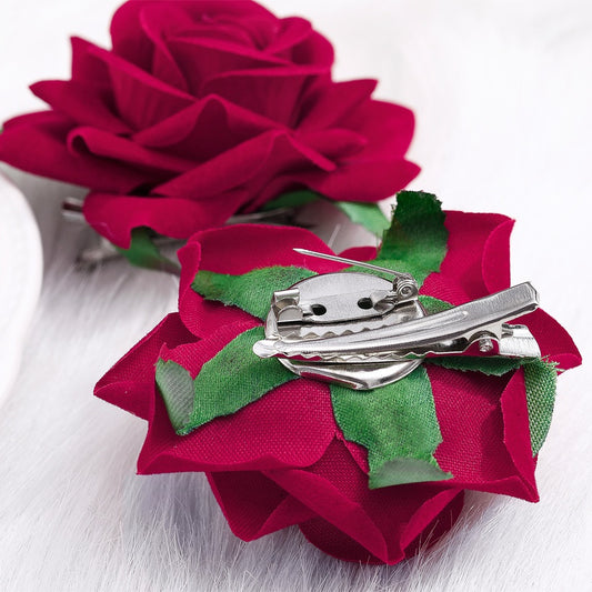 Blessed are the roses hair clips 9135