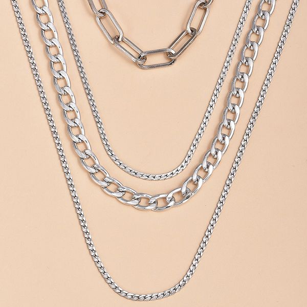Layer of silver necklace