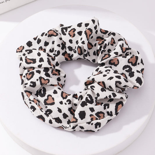 Velvet leopard hair bands