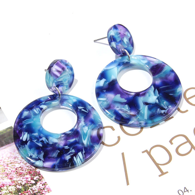 Blue snake paris earrings