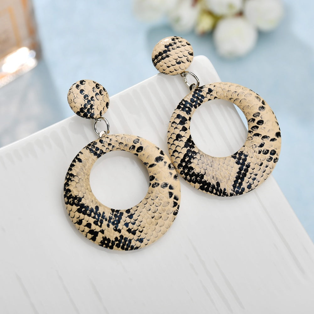 Blue snake paris earrings