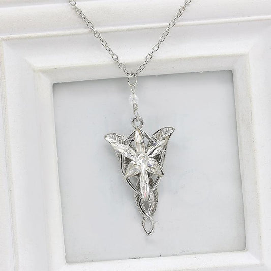 Lord Of The Rings Ring Elf Princess white short necklace 4720