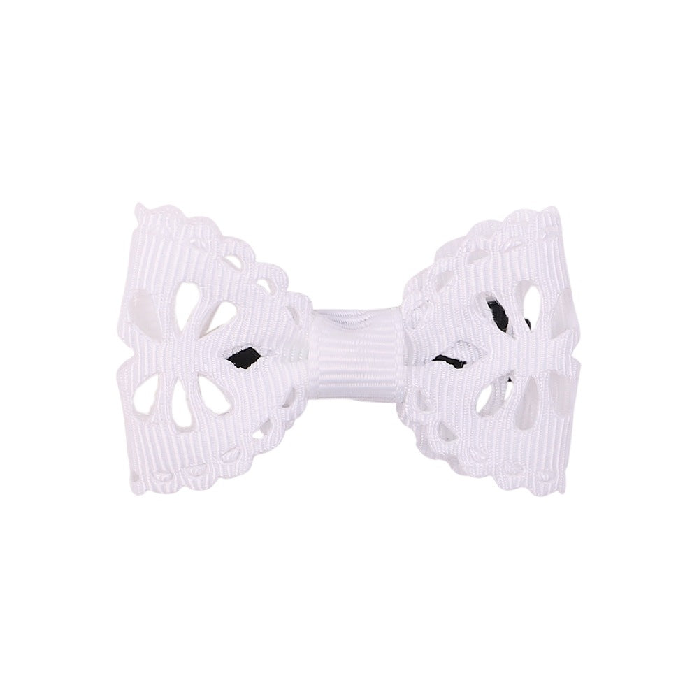 Lacy bows hair clips 7817