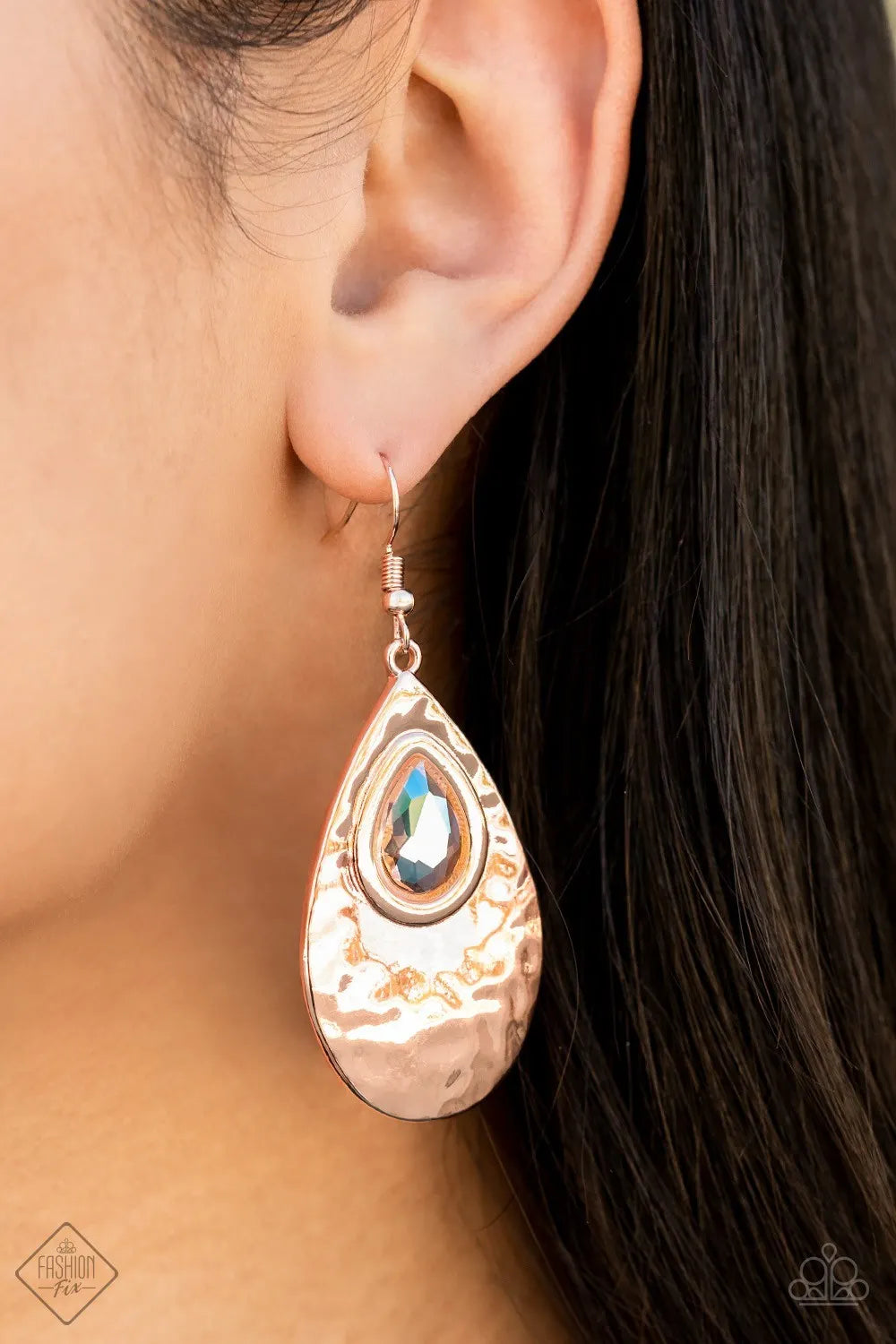 Tranquil Trove - Rose Gold earrings