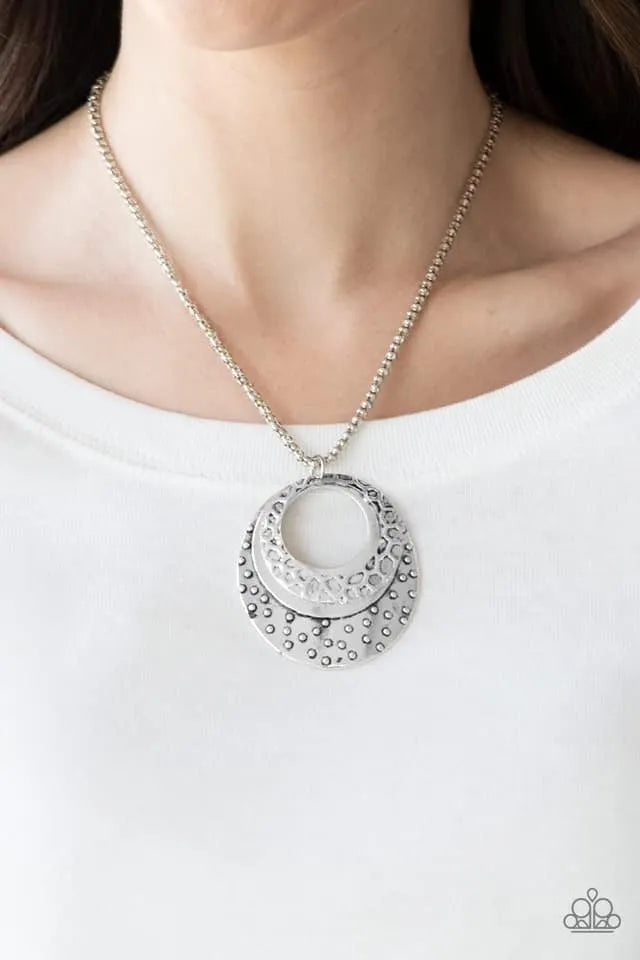 Texture Trio - Silver short necklaces papa