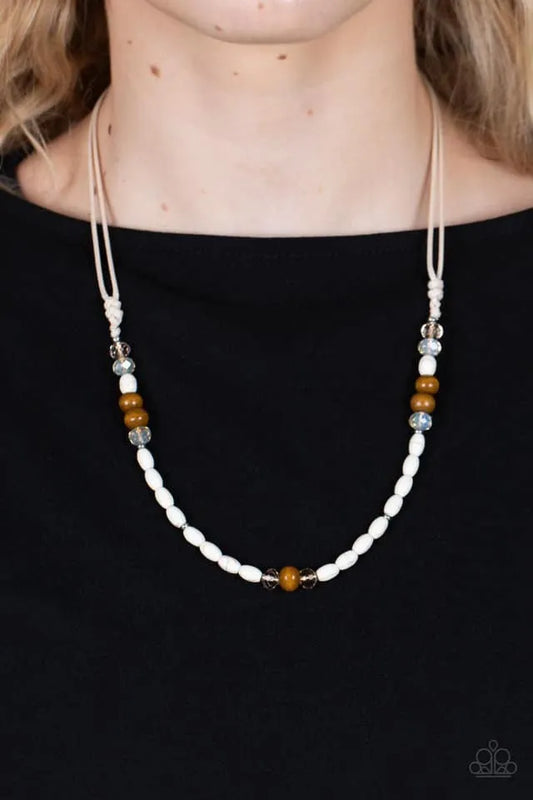 Groundbreaking Glamour - Brown urban necklace