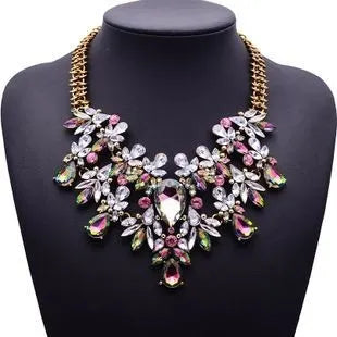 Going all out gold zi iridescent necklace