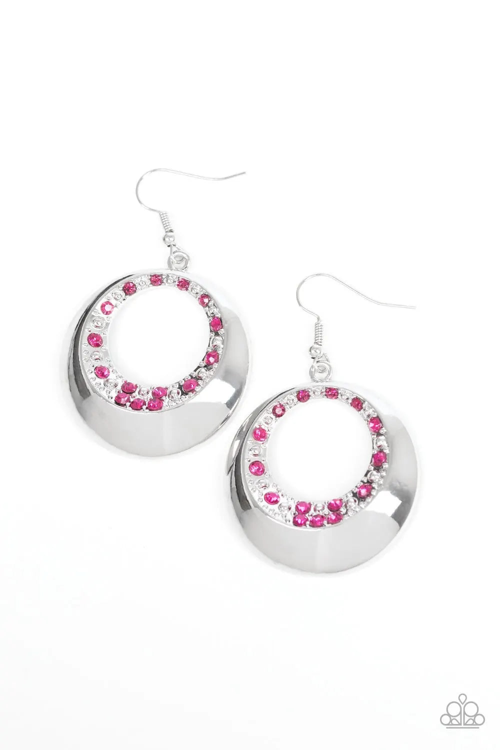 Ringed In Refinement - pink earrings 8099 papa