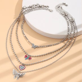 Layer of 4 necklace multiple