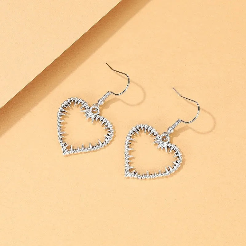 Wired heart silver set