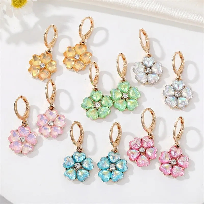 Brighten your day multiple gold earrings 1012