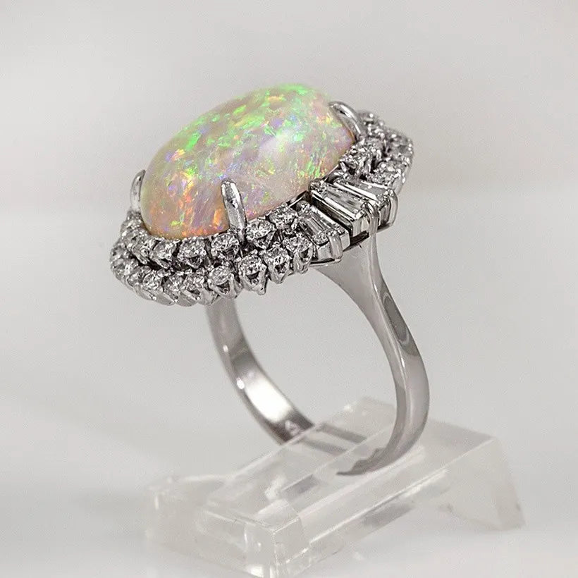 mother of the opal ring band sz 7