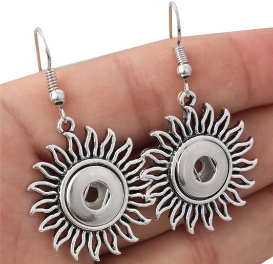 Sun snap earrings 12mm