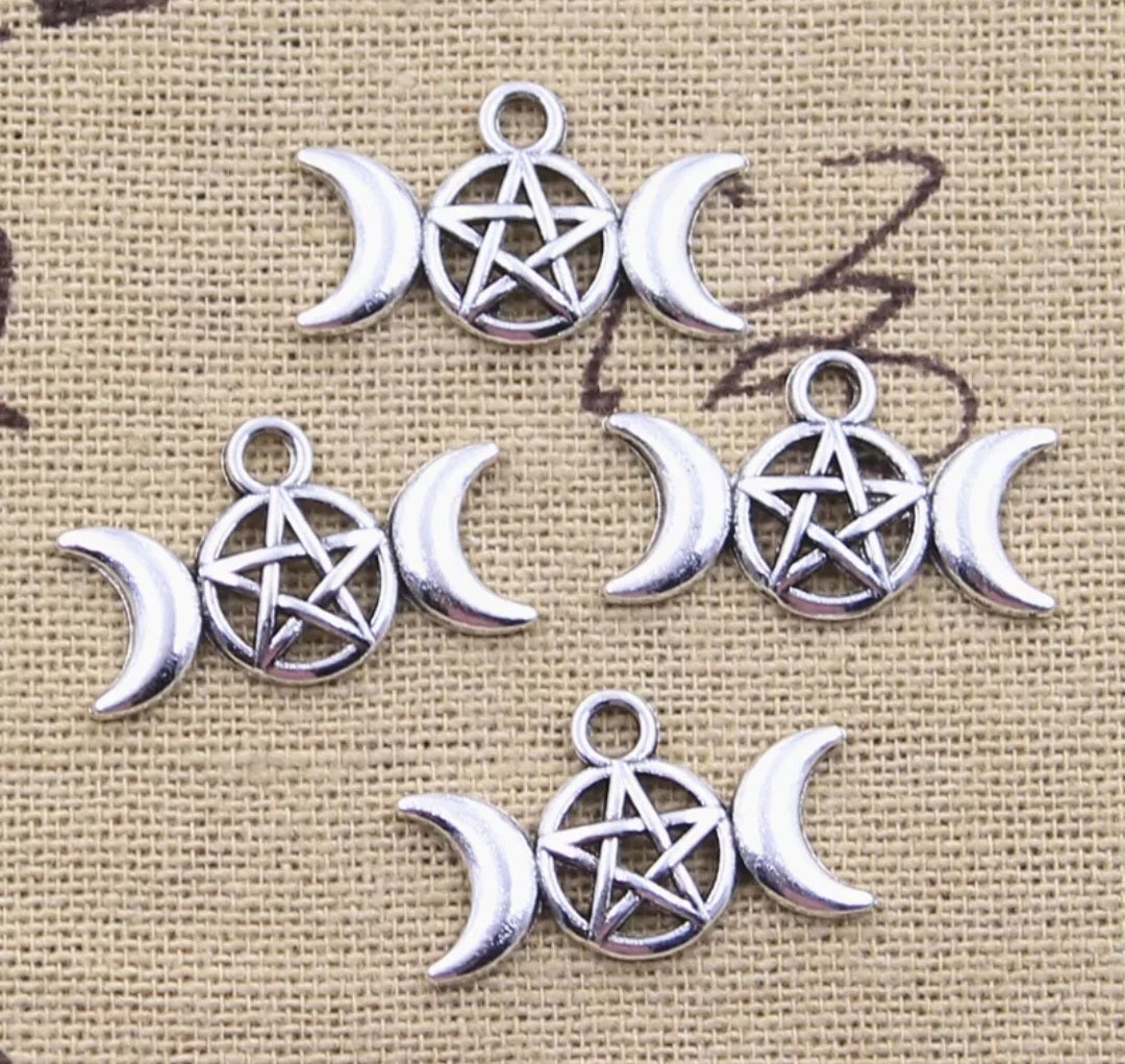 Wicca charms short necklace earrings ali88