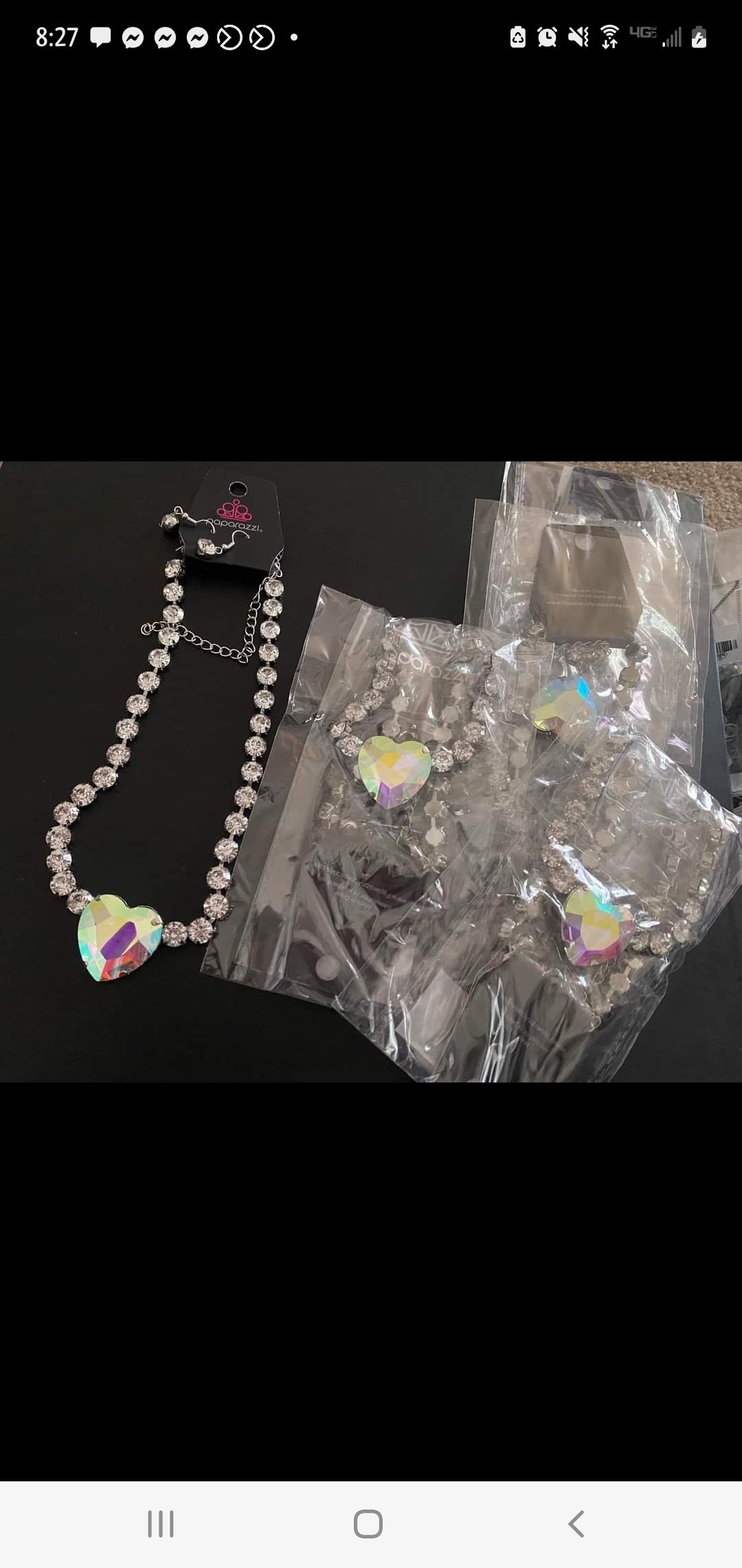 Drazzling iridscent choker necklacr