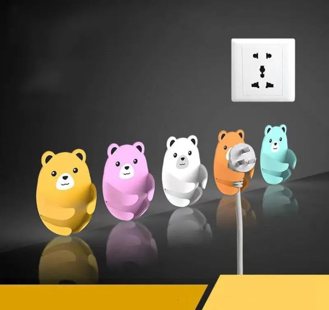 Beary cord home plug holders